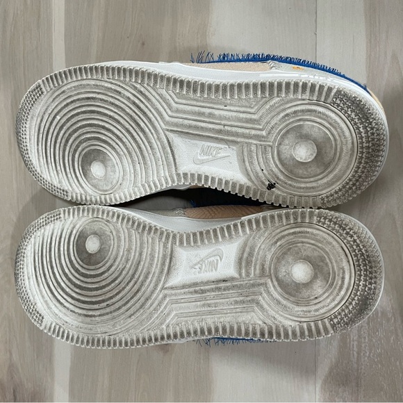Women’s Nike Air Force 1 '07 'LA Flea' Anniversary Edition Size 7.5 Blue Orange - Picture 12 of 12